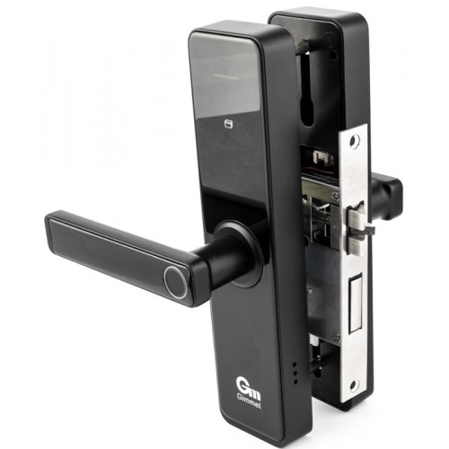 Умный замок с ручками Gimmel F10 DM50 TTLock для межкомнатных дверей черный матовый