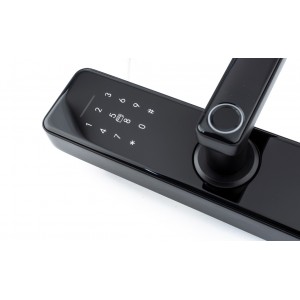 Умный замок с ручками Gimmel F10 DM50 TTLock для межкомнатных дверей черный матовый