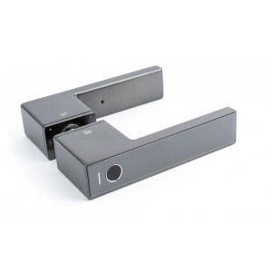 Умный замок с ручками Gimmel F11 DM60 TTLock для межкомнатных дверей серый