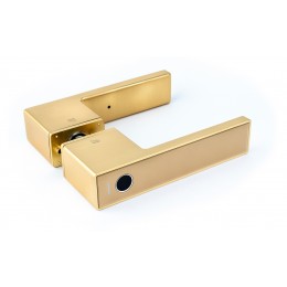 Умный замок с ручками Gimmel F11 DM60 TTLock для межкомнатных дверей золото