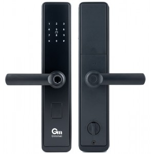 Умный замок с ручками Gimmel F20 DM60 TTLock черный матовый