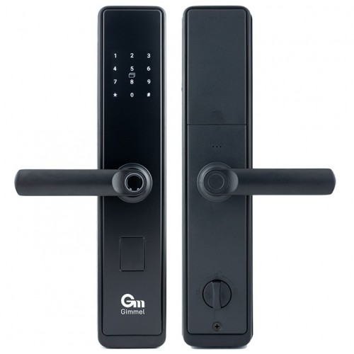 Умный замок с ручками Gimmel F20 DM70 TTLock черный матовый