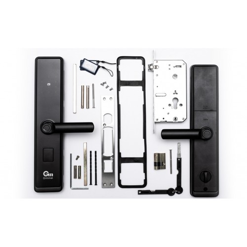 Умный замок с ручками Gimmel F20 DM60 TTLock черный матовый