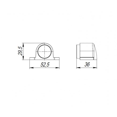 Упор Punto (Пунто) дверной напольный DFIX/F52 (DS PF-52 ) GR-23 графит