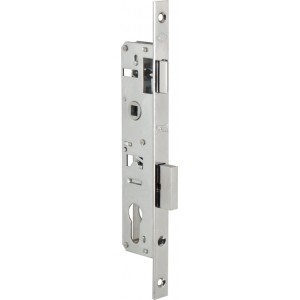 Корпус Kale kilit (Кале килит) узкопрофильного замка с защёлкой 153/P (20 mm) w/b (хром)