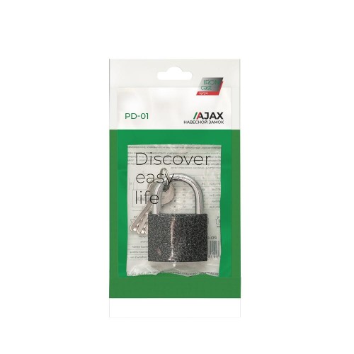 Замок Ajax (Аякс) навесной PD-0132 (PD-01-32) 3 key англ.