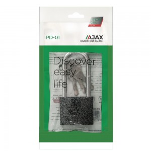 Замок Ajax (Аякс) навесной PD-0163-L (PD-01-63-L) 3 key англ.