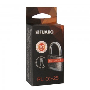 Замок Fuaro (Фуаро) навесной PL-UNI-0125 (PL-01-25) 2key англ. /блистер