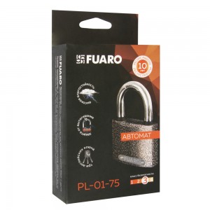 Замок Fuaro (Фуаро) навесной PL-UNI-0175 (PL-01-75) 3key англ. /блистер