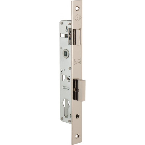Корпус Kale kilit (Кале килит) узкопрофильного замка с защёлкой 153 (20 mm) w/b (никель)