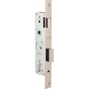 Корпус Kale kilit (Кале килит) узкопрофильного замка с защёлкой 153 (30 mm) w/b (никель)