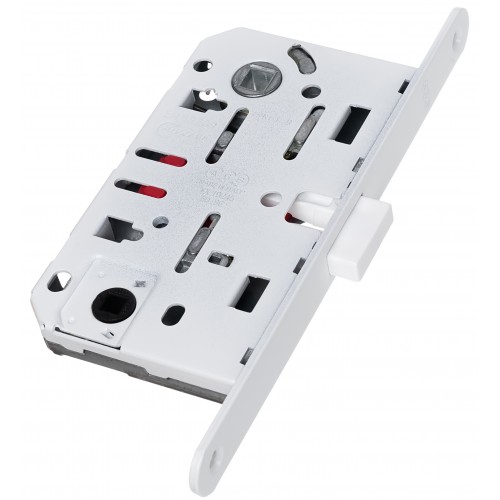 B06102.50.91.567 – Магнитный замок AGB Mediana Polaris для дверей под фиксатор WC, БЕЛЫЙ (BOX с ответной планкой)