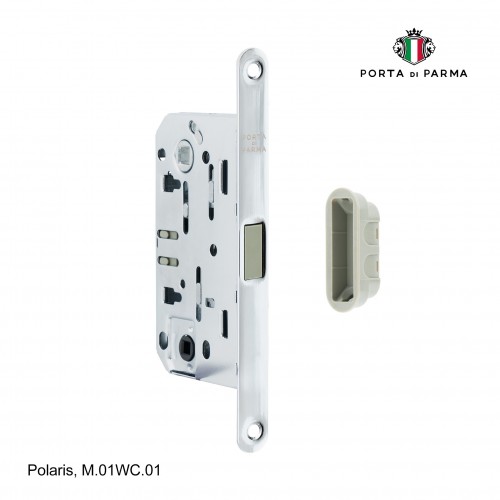 Защелка врезная магнитная под фиксатор Porta Di Parma, Polaris M.01WC.01, Полированный хром