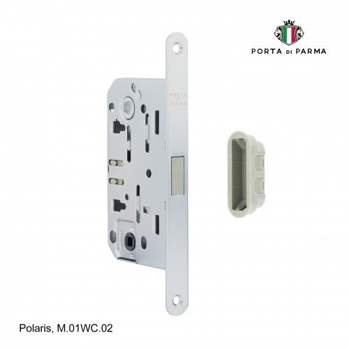Защелка врезная магнитная под фиксатор Porta Di Parma, Polaris M.01WC.02, Матовый хром