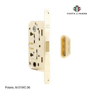 Защелка врезная магнитная под фиксатор Porta Di Parma, Polaris M.01WC.06, Полированное золото
