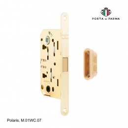 Защелка врезная магнитная под фиксатор Porta Di Parma, Polaris M.01WC.07, Матовое золото