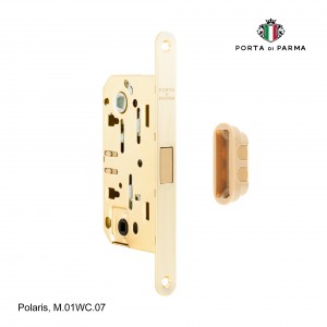 Защелка врезная магнитная под фиксатор Porta Di Parma, Polaris M.01WC.07, Матовое золото