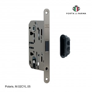 Замок врезной магнитный под цилиндр Porta Di Parma, Polaris M.02CYL.05, Матовый графит