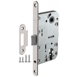 Корпус Fuaro (Фуаро) врезного замка c защёлкой PLASTP85C-50 (P85C-50) SN матовый никель